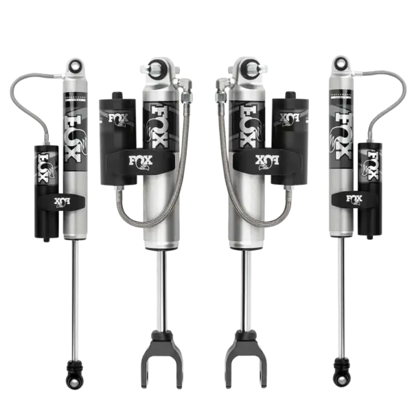 FOX Performance 2.0 Reservoir 1.5-3.5 Front and Rear Lift Reservoir Shocks for 2011-2019 Chevy GMC 2500 3500