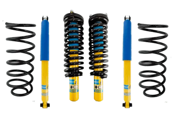 Bilstein 4600 Front Assembled Coilovers, OE Replacement Coils with Rear Shocks and Rear Coils for 2002-2006 GMC Envoy XL