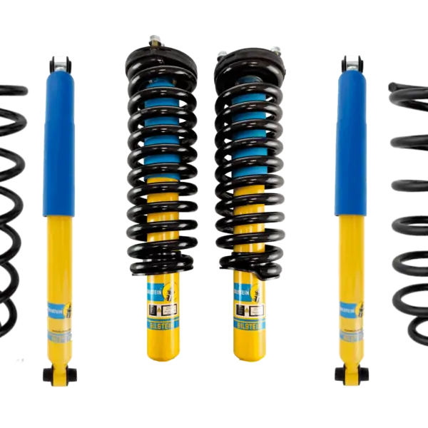 Bilstein 4600 Front Assembled Coilovers, OE Replacement Coils with Rear Shocks and Rear Coils for 2003-2008 Isuzu Ascender