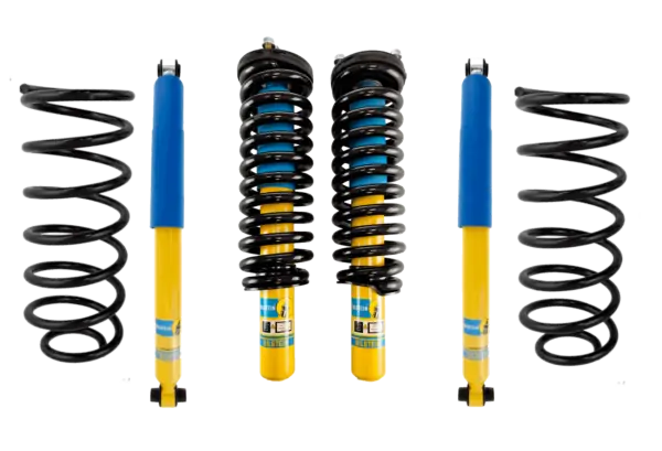 Bilstein 4600 Front Assembled Coilovers, OE Replacement Coils with Rear Shocks and Rear Coils for 2004-2007 Buick Rainier