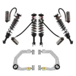 Fox Factory Race Series 3.0 Internal Bypass 3-4.5 Front, 2-3.5 Rear Lift Reservoir Adjustable Coilovers with ICON Billet UCAs for 2021-2024 Ford Bronco