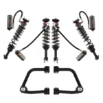 Fox Factory Race Series 3.0 Internal Bypass 3-4.5 Front, 2-3.5 Rear Lift Reservoir Adjustable Coilovers with ICON Tubular UCAs for 2021-2024 Ford Bronco