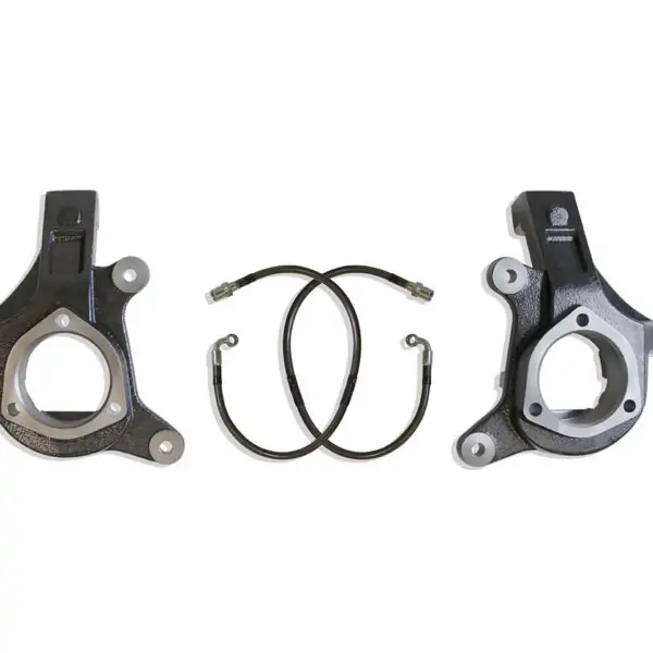MaxTrac 3" Lift Spindles with Brake Lines for 2007-2016 Silverado/Sierra 1500 2WD and 2007-2014 GM SUV 2WD-701330BL
