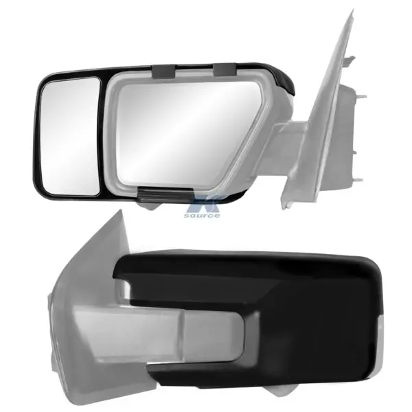 K-Source 81860 Snap & Zap Clip-On Towing Mirror Set for 2021-2024 Ford F-150 - Driver & Passenger Side