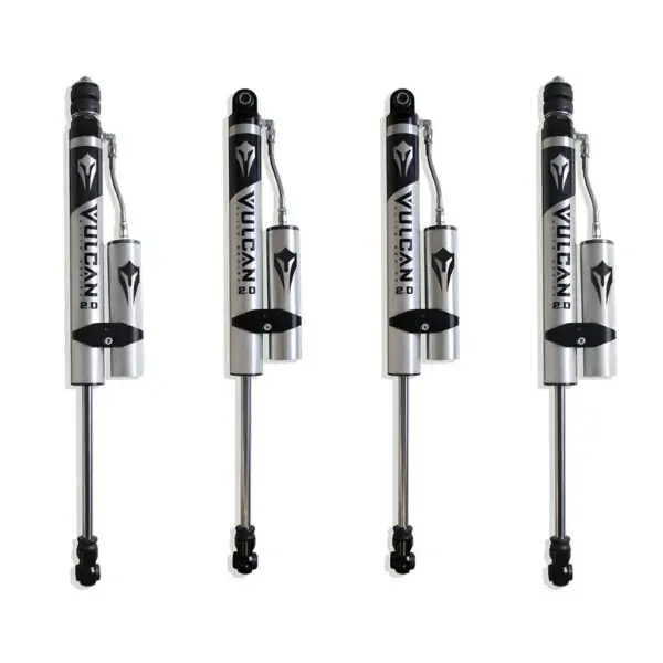 MaxTrac Front & Rear Vulcan Series Reservoir Shocks – 2.5"-3" Lift Height for 2007-2018 Jeep JK Wrangler-889730VR