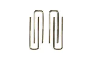MaxTrac Square U-Bolts 15.5" x 2.625" x 9/16" for 6"-7" Blocks for 2007-2024 Silverado/Sierra 1500-910106