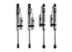 MaxTrac Front & Rear Vulcan Series Reservoir Shocks – 2.5" Lift Height for 2014-2024 RAM 2500 4WD-947225VR
