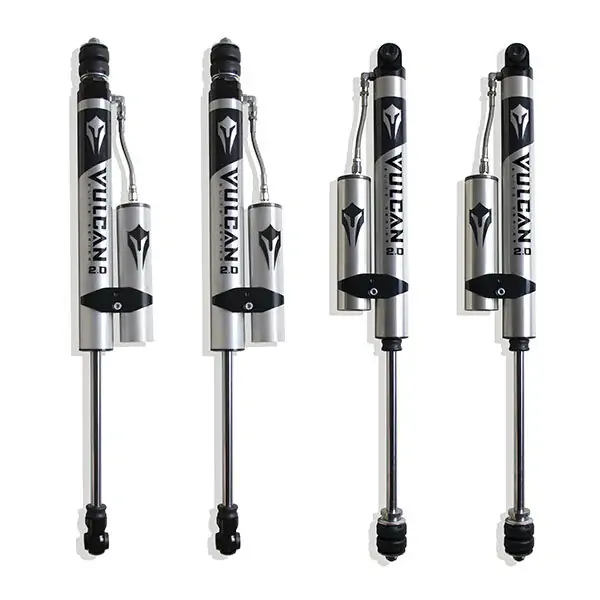 MaxTrac Front & Rear Vulcan Series Reservoir Shocks – 2.5" Lift Height for 2014-2024 RAM 2500 4WD-947225VR