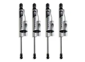 MaxTrac Front & Rear Vulcan Series Reservoir Shocks – 8" Lift Height for 2014-2024 RAM 2500 4WD (Without Factory Rear Air Ride)-947280VR