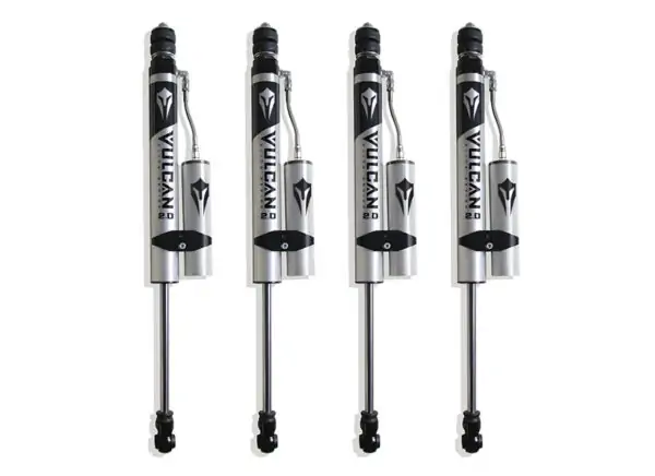 MaxTrac Front & Rear Vulcan Series Reservoir Shocks – 8" Lift Height for 2014-2024 RAM 2500 4WD (Without Factory Rear Air Ride)-947280VR