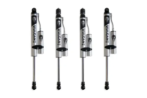 MaxTrac Front & Rear Vulcan Series Reservoir Shocks – 4″ Lift Height for 2013-2024 RAM 3500 4WD without Factory Rear Air Ride-947340VR