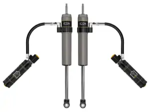 ICON V.S. 2.5 Remote Reservoir 0-1 Rear Lift Shocks w-CDCV for 2014 Toyota Tacoma