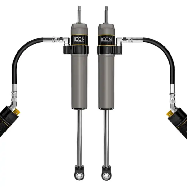 ICON V.S. 2.5 Remote Reservoir 0-1 Rear Lift Shocks w-CDCV for 2014 Toyota Tacoma