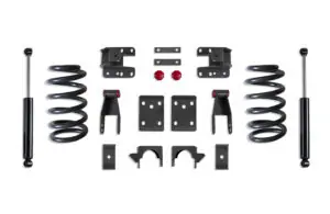 MaxTrac 2"/4" Lowering Kit with Coils for Single Cab for 2007-2013 Silverado/Sierra 1500 2WD/4WD-K331324-6