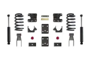 MaxTrac 2"/4" Lowering Kit with Coils for Single Cab for 2014-2018 Silverado/Sierra 1500 2WD/4WD-K331524-6