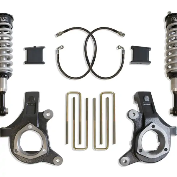 MaxTrac 6" Lift Kit with Fox Shocks for 2007-2016 Silverado/Sierra 1500 2WD (Cast Steel Arms)-K881364F