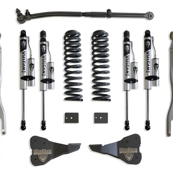MaxTrac 2.5" Lift Kit with 4-Links and Vulcan Reservoir Shocks for 2017-2022 F-250/F-350 4WD Diesel-K943325VRL