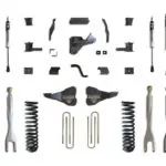 MaxTrac 4" Lift Kit with 4-Links and Vulcan Shocks for 2017-2022 F-250/F-350 4WD Diesel-K943341VL