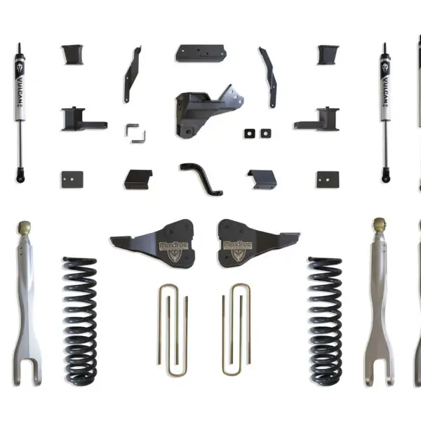 MaxTrac 4" Lift Kit with 4-Links and Vulcan Shocks for 2017-2022 F-250/F-350 4WD Diesel-K943341VL