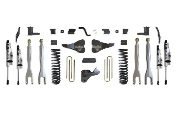 MaxTrac 6" Lift Kit with 4-Links and Vulcan Reservoir Shocks for 2017-2022 F-250/F-350 4WD Diesel-K943362VRL