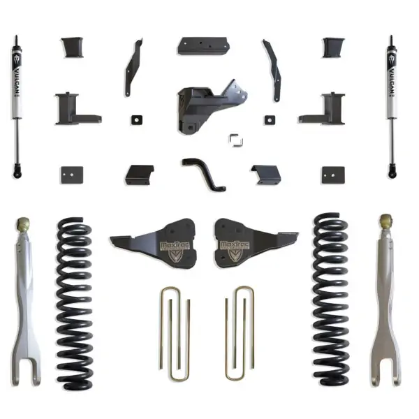 MaxTrac 8" Lift Kit with Vulcan Shocks for 2017-2022 F-250/F-350 4WD Diesel-K943385V