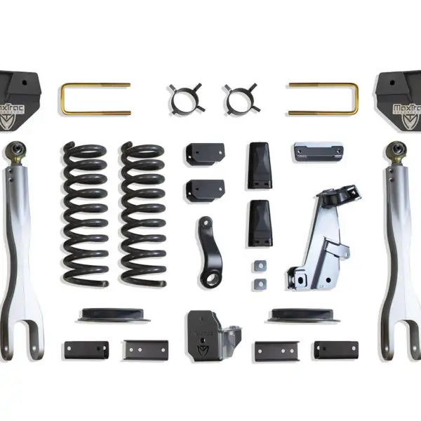MaxTrac 4″ Lift Kit with 4-Links and Vulcan Reservoir Shocks for 2014-2018 RAM 2500 4WD Diesel with Factory Rear Air Ride-K947241VRLA
