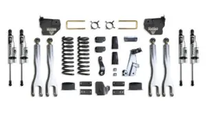 MaxTrac 6" Lift Kit with 4-Links and Vulcan Reservoir Shocks for Factory Rear Air Ride for 2014-2018 RAM 2500 4WD Diesel-K947263VRLA