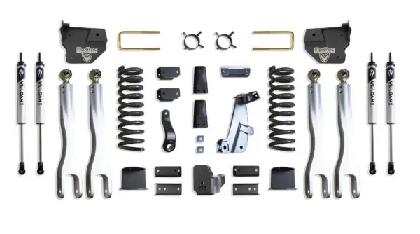 MaxTrac 8" Lift Kit with 4-Links and Vulcan Shocks for Factory Rear Air Ride for 2014-2018 RAM 2500 Diesel-K947285VLA