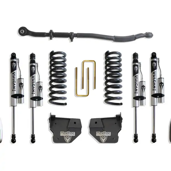 MaxTrac 2.5" Lift Kit with 4-Links and Vulcan Reservoir Shocks for 2014-2024 RAM 2500 4WD Diesel-K947325VRL
