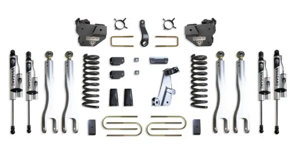 MaxTrac 4" Lift Kit with 4-Links and Vulcan Reservoir Shocks for 2013-2018 RAM 3500 4WD Diesel-K947341VRL
