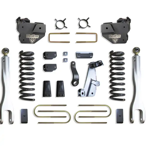 MaxTrac 6" Lift Kit with 4-Links and Vulcan Reservoir Shocks for 2013-2018 RAM 3500 4WD Diesel-K947363VRL