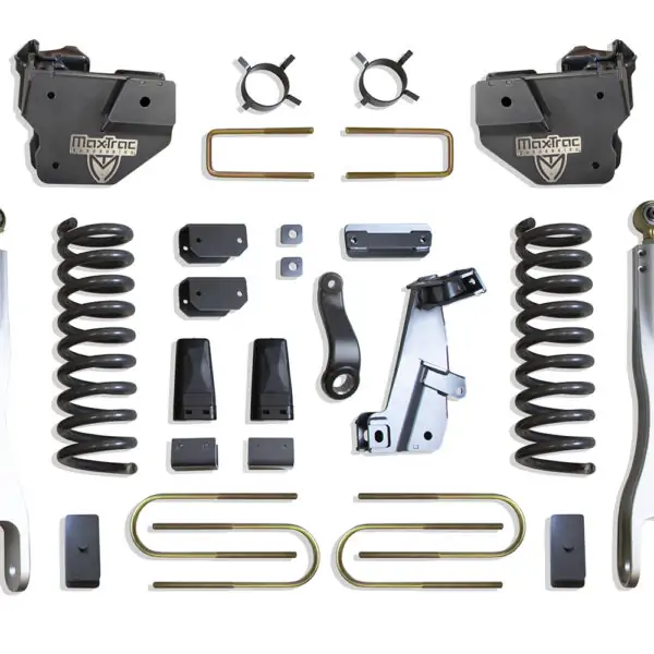MaxTrac 8" Lift Kit with 4-Links and MaxTrac Shocks for 2013-2018 RAM 3500 4WD Diesel-K947385L
