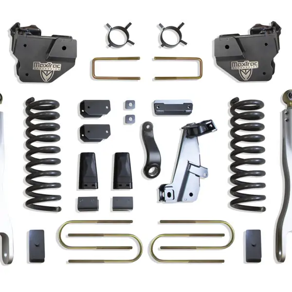 MaxTrac 8" Lift Kit with 4-Links and Vulcan Shocks for 2013-2018 RAM 3500 4WD Diesel-K947385VL