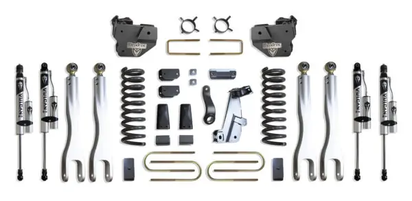 MaxTrac 8" Lift Kit with 4-Links and Vulcan Reservoir Shocks for 2013-2018 RAM 3500 4WD Diesel-K947385VRL