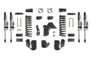 MaxTrac 4" Lift Kit with Vulcan Reservoir Shocks for Factory Rear Air Ride for 2019-2024 RAM 2500 4WD Diesel-K947441VRA