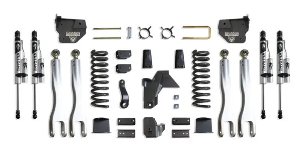 MaxTrac 8" Lift Kit with 4-Links and Vulcan Reservoir Shocks for Factory Rear Air Ride for 2019-2024 RAM 2500 4WD Diesel-K947485VRLA
