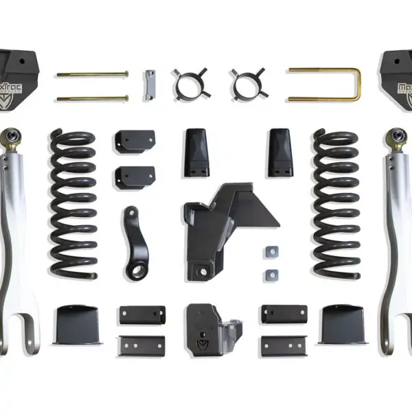 MaxTrac 8" Lift Kit with 4-Links and Vulcan Reservoir Shocks for Factory Rear Air Ride for 2019-2024 RAM 2500 4WD Diesel-K947485VRLA