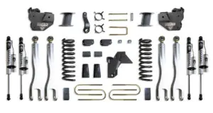 MaxTrac 8" Lift Kit with 4-Links and Vulcan Reservoir Shocks for Factory Rear Air Ride for 2019-2024 RAM 3500 4WD Diesel-K947585VRLA