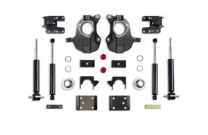 MaxTrac 3"/5" or 4"/6" Lowering Kit with Spindles/Struts for Stamped/Aluminum Arms for 2016-2018 Silverado/Sierra 1500 2WD/4WD-KC331336