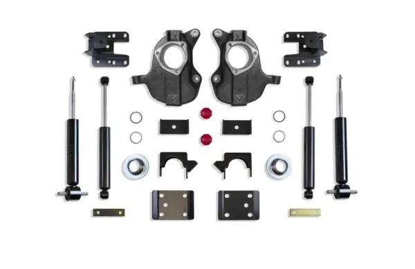 MaxTrac 3"/5" or 4"/6" Lowering Kit with Spindles/Struts for Stamped/Aluminum Arms for 2016-2018 Silverado/Sierra 1500 2WD/4WD-KC331336