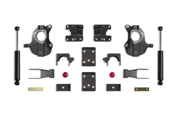 MaxTrac 2"/4" Lowering Kit with Spindles for Stamped/Aluminum Arms for 2016-2018 Silverado/Sierra 1500 2WD/4WD-KC331524