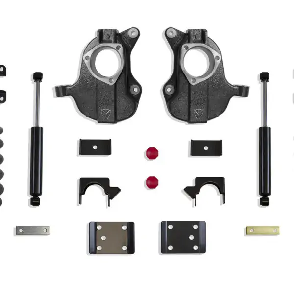 MaxTrac 3"/5" Lowering Kit with Spindles and Coils for 2DR with Stamped/Aluminum Arms for 2016-2018 Silverado/Sierra 1500 2WD/4WD-KC331535-6