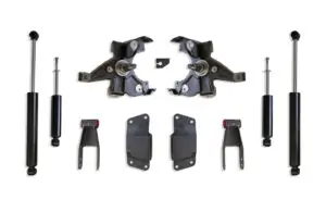 MaxTrac 2"/4" Lowering Kit with Spindles and LD Rotors for 1988-1991 Silverado/Sierra 1500 2WD-KS330524L