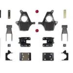 MaxTrac 2"/4" Lowering Kit with Spindles and Cast Steel Arms for 2007-2016 Silverado/Sierra 1500 2WD/4WD-KS331324