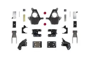 MaxTrac 2"/4" Lowering Kit with Spindles and Cast Steel Arms for MagneRide Models for 2014-2016 Silverado/Sierra 1500-KS331324M