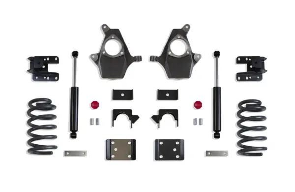 MaxTrac 3"/5" Lowering Kit with Spindles/Coils for Ext/Crew Cab for 2007-2013 Silverado/Sierra 1500-KS331335-8
