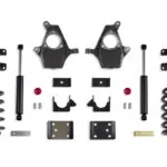 MaxTrac 3"/5" Lowering Kit with Spindles and Coils for Ext/Crew Cab with Cast Steel Arms for 2014-2018 Silverado/Sierra 1500 2WD/4WD-KS331535-8