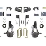 MaxTrac 3"/5" Lowering Kit with Spindles/Struts for 2019-2024 Silverado/Sierra 1500 2WD-KS331935S