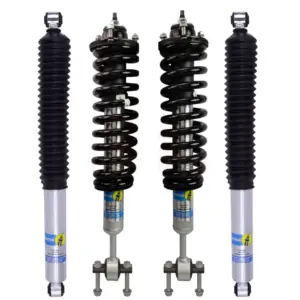 Bilstein B8 5100 RHA 0-2.5 Assembled Front Lift Coilovers with OE Replacement Coils and 0-1 Rear Lift Shocks for 2019-2023 Ford Ranger