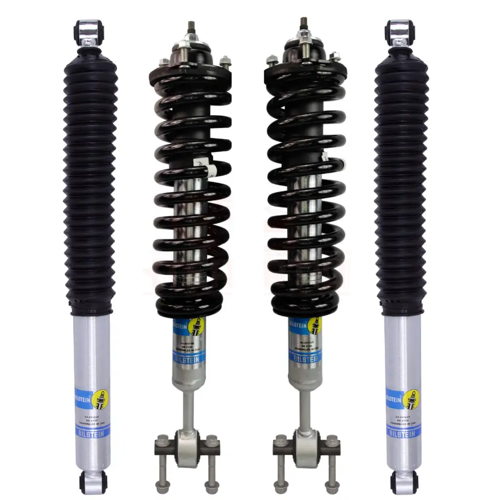 Bilstein B8 5100 RHA 0-2.5 Assembled Front Lift Coilovers with OE Replacement Coils and 0-1 Rear Lift Shocks for 2019-2023 Ford Ranger